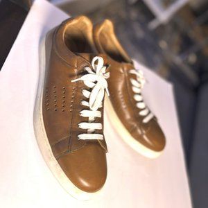 Vince Camuto Men's Hallmans Tennis Sneaker Size 12 Lt. Brown, Like-New Condition